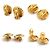 Timeless Orecchini a clip in metallo dorato Chanel Coco Mark D'oro - vista 3