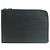 Clutch in pelle Epi Louis Vuitton Nero