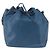 Noe Borsa Petit Noé in pelle Epi media Louis Vuitton Blu