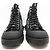 NUOVE STIVALI MID TOP COMBAT CHRISTIAN DIOR 42 CANVAS OBLÍQUO E PELLE Nero - vista 4