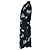 Navy Blaues Blumenkleid Ganni Marineblau - Ansicht 2