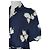 Navy Blaues Blumenkleid Ganni Marineblau - Ansicht 4