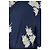 Navy Blaues Blumenkleid Ganni Marineblau - Ansicht 5