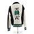 Autre Marque MAISON KITSUNÉ Strickjacke aus Wolle dreifarbig College Stil - Ansicht 2
