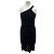 Autre Marque Kurzes asymmetrisches schwarzes Kleid