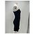 Autre Marque Kurzes asymmetrisches schwarzes Kleid - Ansicht 3