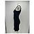 Autre Marque Kurzes asymmetrisches schwarzes Kleid - Ansicht 4