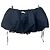 Autre Marque Gonna corta a palloncino nera Nero - vista 2