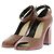 Lemaire Braune Leder-Pumps