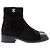 Chanel Stivaletti in camoscio nero - vista 2