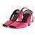 Victoria Beckham Sandali in raso fucsia Rosa