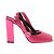 Victoria Beckham Sandali in raso fucsia Rosa - vista 2