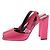 Victoria Beckham Sandali in raso fucsia Rosa - vista 3
