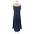 Abito in satin blu navy Cédric Charlier - vista 2