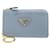 Tarjetero Triangular Saffiano Azul Prada