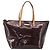 Borsa Louis Vuitton Bellevue Monogram Vernis GM Marrone