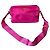 Borsa a spalla in nylon rosa Prada