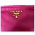 Borsa a spalla in nylon rosa Prada - vista 8