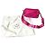 Borsa a spalla in nylon rosa Prada - vista 9