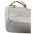 Borsa a Spalla Chanel Coco Mark Matelassé Bianca Bianco - vista 14
