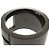 Anello in banda gunmetal con logo G intagliato di Gucci - vista 7