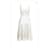 Dolce & Gabbana Midi-Kleid aus Seidenmischung und Chantilly-Spitze Elfenbein  - Ansicht 12