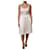 Dolce & Gabbana Midi-Kleid aus Seidenmischung und Chantilly-Spitze Elfenbein  - Ansicht 7