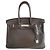 Borsa Hermès Birkin 35 in pelle granata marrone