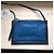 Clutch Chloé in pelle blu navy - vista 10