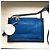 Clutch Chloé in pelle blu navy - vista 11