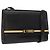 Borsa a Spalla Christian Dior in Pelle Nera e Oro Auth BA9830 Nero D'oro