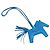 Hermès HERMES Rodeo PM Charm Pelle Blu Zanzibar Auth ka1717SAV