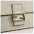 Borsa a spalla FENDI Chain Double Micro Baguette in pelle rosa argento Auth bs32459V - vista 18
