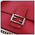 Borsa a spalla FENDI Chain Double Micro Baguette in pelle rosa argento Auth bs32459V - vista 21