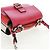 Borsa a spalla FENDI Chain Double Micro Baguette in pelle rosa argento Auth bs32459V - vista 6