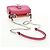 Borsa a spalla FENDI Chain Double Micro Baguette in pelle rosa argento Auth bs32459V - vista 8