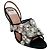 Sandali slingback maxi in cristallo Moschino Nero