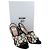 Sandali slingback maxi in cristallo Moschino Nero - vista 6