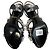 Sandali slingback maxi in cristallo Moschino Nero - vista 7