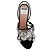 Sandali slingback maxi in cristallo Moschino Nero - vista 4