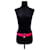 Yves Saint Laurent Ceinture YSL rose avec boucle en forme de cœur pique rouge  - vue 1