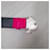 Yves Saint Laurent Ceinture YSL rose avec boucle en forme de cœur pique rouge  - vue 6