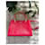Borsa Tosca Blu in pelle rossa e bambù Rosso - vista 2