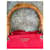 Borsa Tosca Blu in pelle rossa e bambù Rosso - vista 3