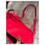 Borsa Tosca Blu in pelle rossa e bambù Rosso - vista 5