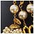 Timeless Chanel Vintage Gold- und Kunstperlen-Fransen-Halskette oder Gürtel Weiß - Ansicht 6