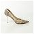 Jimmy Choo Gestreifte Netz-Pumps mit Absatz Weiß - Ansicht 10