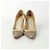 Jimmy Choo Gestreifte Netz-Pumps mit Absatz Weiß - Ansicht 2