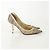Jimmy Choo Gestreifte Netz-Pumps mit Absatz Weiß - Ansicht 8