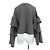 Autre Marque Top Double Standard Clothing Gris - vista 2